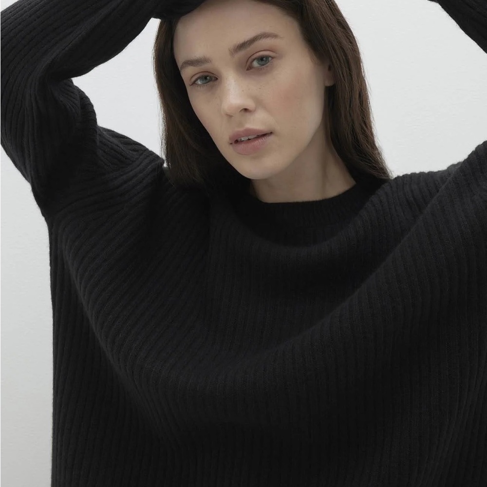 NAKED CASHMERE
 CAMPBELL RIBBED CREWNECK CASHMERE SWEATER